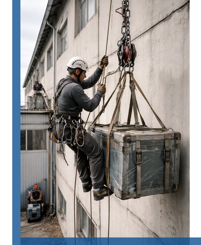 Подъем грузов на высоту в Верхнем Уфалее для промышленных объектов