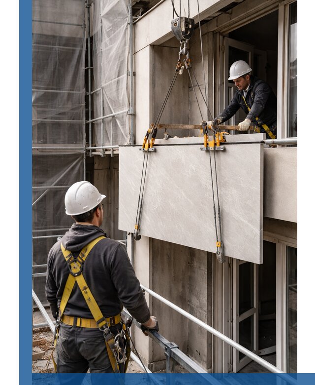 Подъем керамогранита на этаж в Верхнем Уфалее грузчиками и техникой