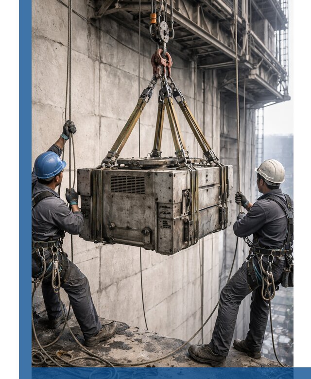 Такелажные работы на высоте, подъем и монтаж грузов в Верхнем Уфалее