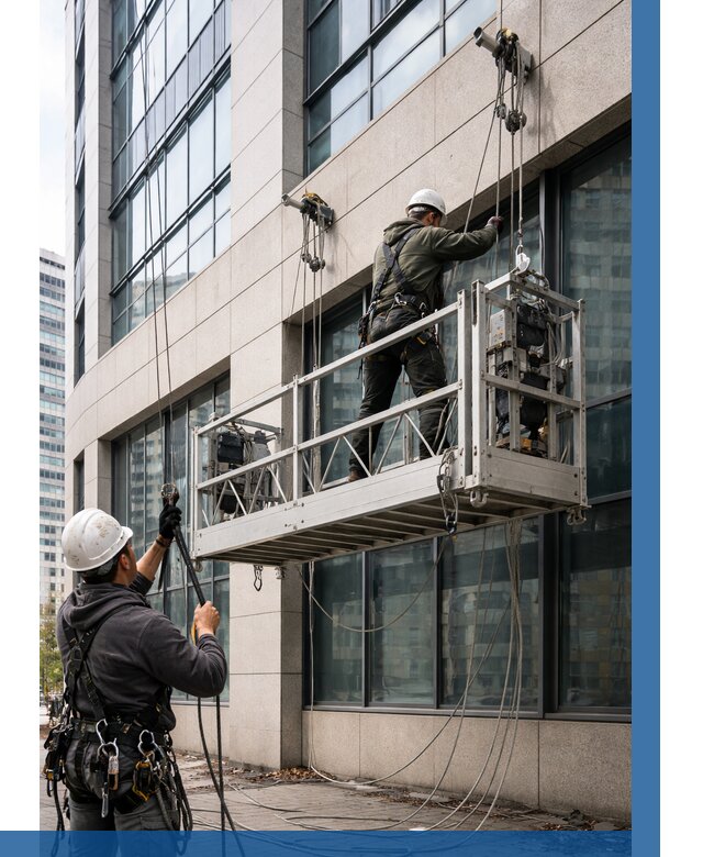 Монтаж и подъем фасадной люльки в Верхнем Уфалее от 12281 р. | ВЫСОТНИК-Врф