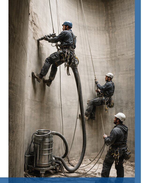 Зачистка силосов в Верхнем Уфалее от 4605 р. Договор и смета ВЫСОТНИК-Врф