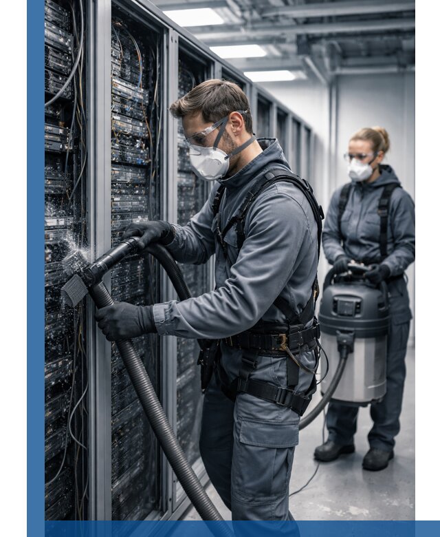 Обеспыливание серверной комнаты в Верхнем Уфалее, профессиональная очистка