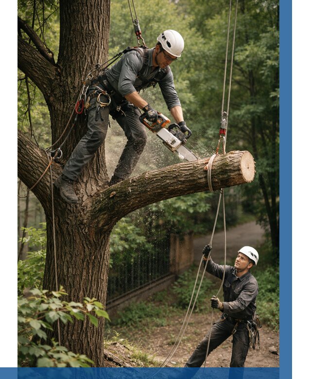 Спил деревьев альпинистами в Верхнем Уфалее от 8187 р. | ВЫСОТНИК-Врф
