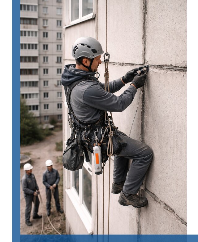 Обследование межпанельных швов и герметизация в Верхнем Уфалее