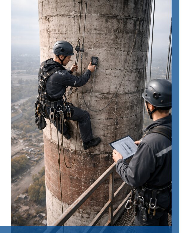 Обследование дымовой трубы в Верхнем Уфалее от 8187 р. | ВЫСОТНИК-Врф