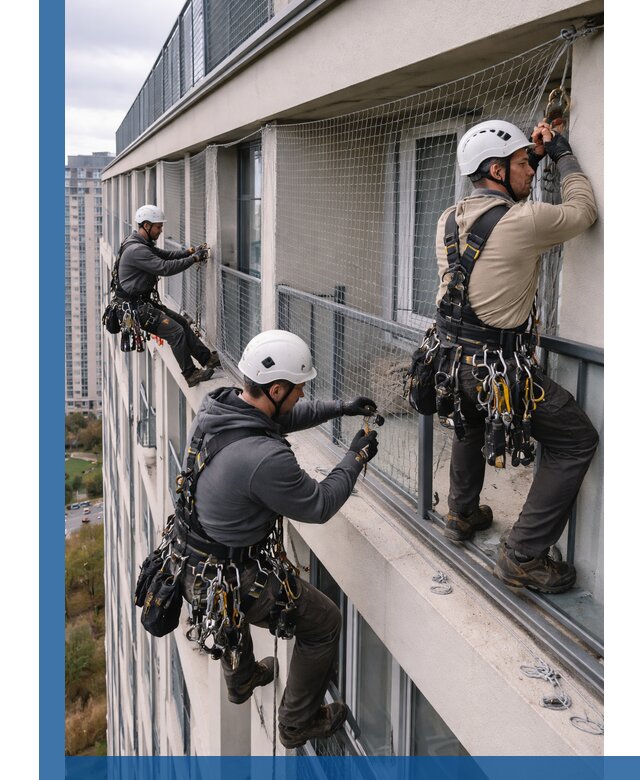 Профессиональный монтаж защитной сетки от птиц в Верхнем Уфалее